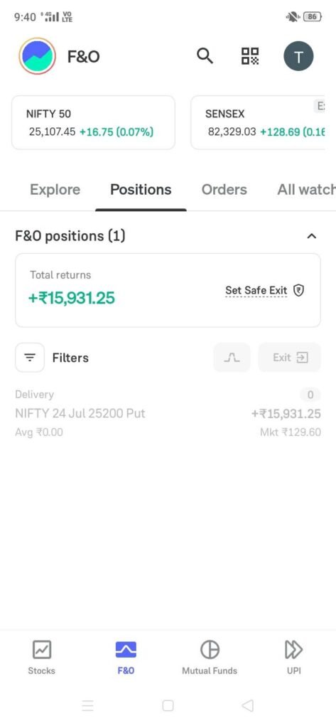 Ture investor Profit of Client